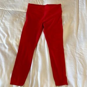 Athleta red 7/8 leggings